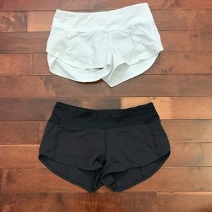 2 Pairs Lululemon Speed Up Short 2.5”